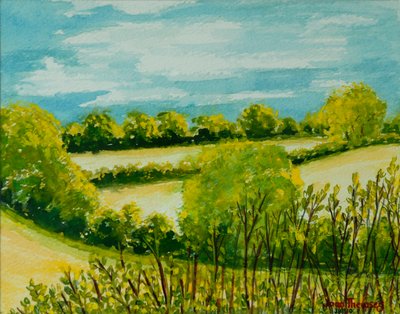 August Landscape, Suffolk by Joan Thewsey